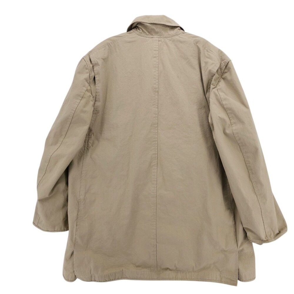 Steven Alan Khaki Tan Beige Jacket Coat Partial Plaid… - Gem